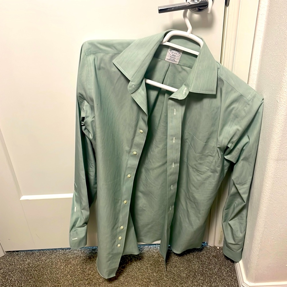 Brooks Brothers Green Dress shirt.